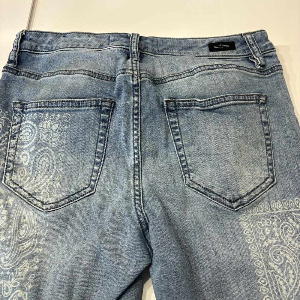 Liverpool Bandana Print Jeans | Paisley Patchwork Denim | Size 6 - Picture 6 of 13